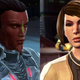 Cytharat and Lemda, the two LGBTQ romances added in Rise of the Hutt Cartels.